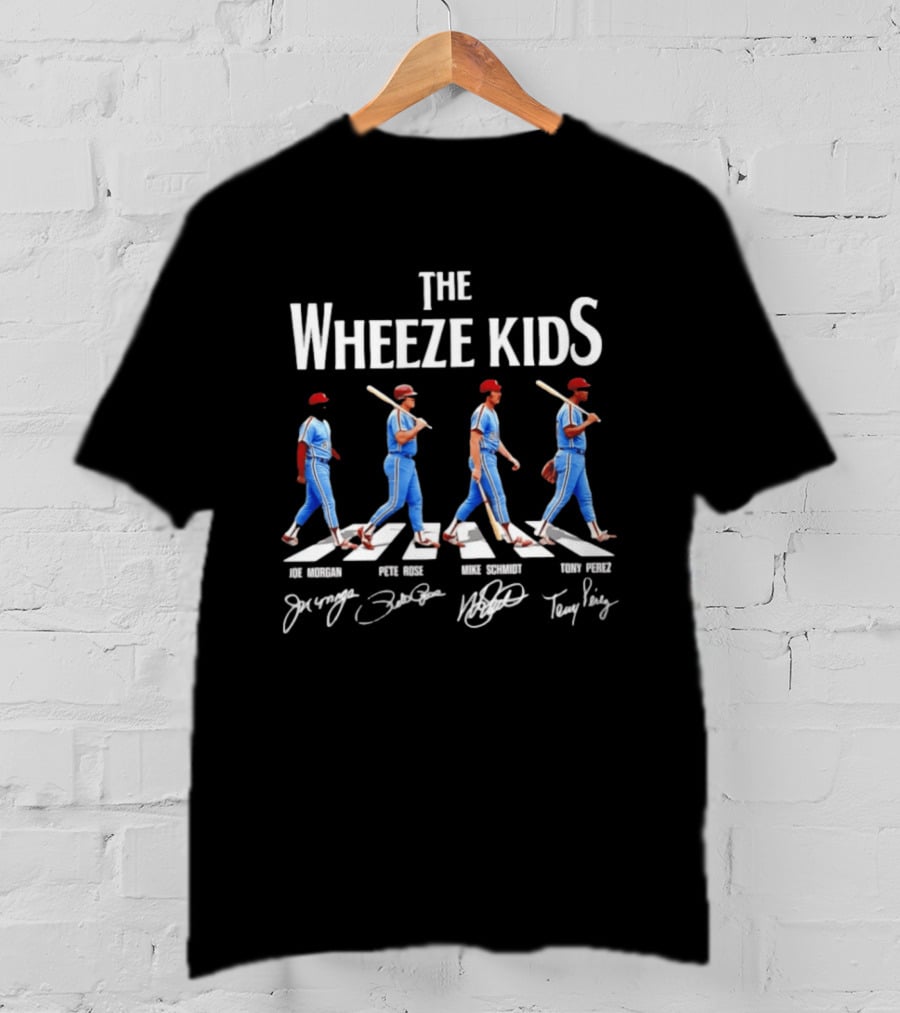 The Wheeze Kids Joe Morgan Pete Rose Mike Schmidt Tony Perez Philadelphia Phillies T-Shirt
