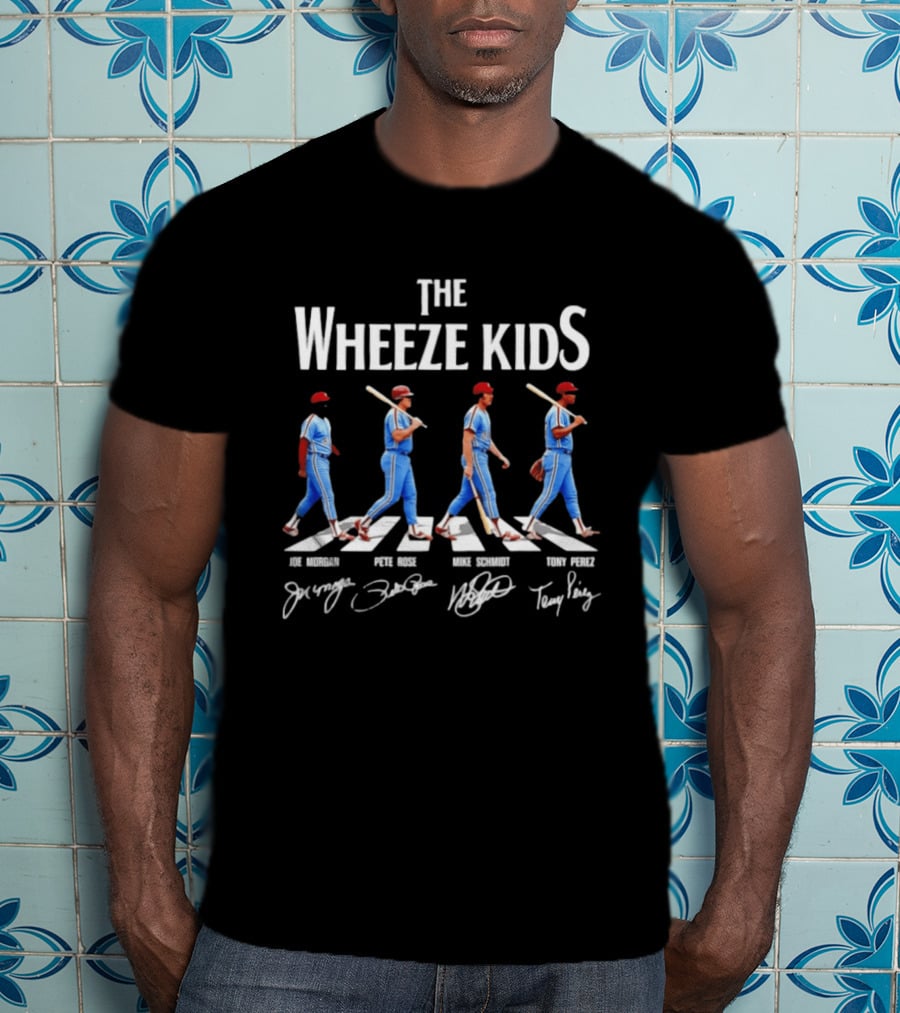 The Wheeze Kids Joe Morgan Pete Rose Mike Schmidt Tony Perez Philadelphia Phillies T-Shirt