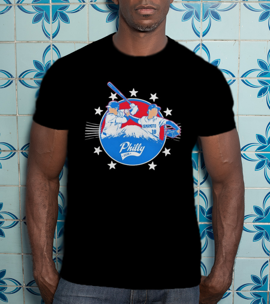 Yamamoto 18 Philly 2026 Baseball Philadelphia Stars T-Shirt