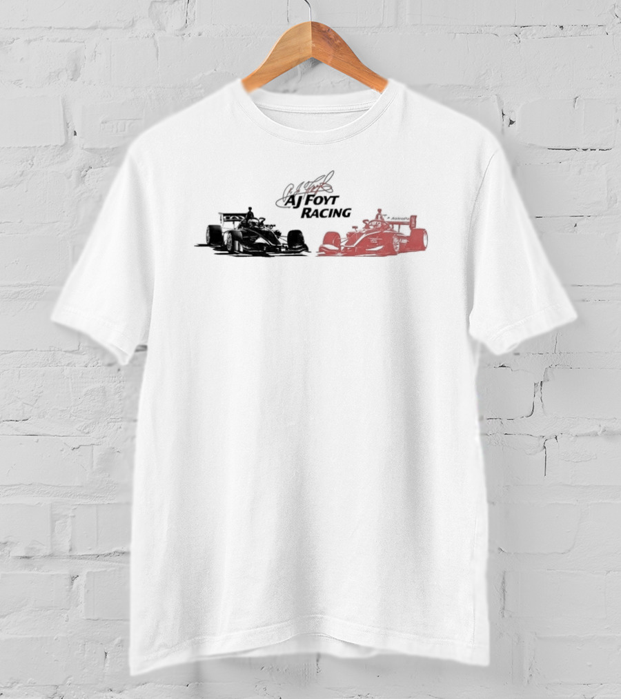 AJ Foyt Racing INDY NXT IndyCar Team Logo Racing Cars T-Shirt