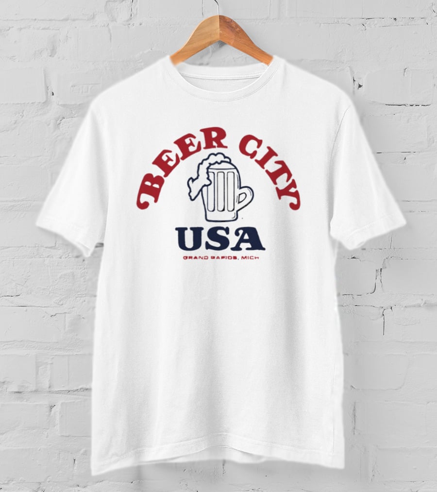 Beer City USA Grand Rapids Michigan Pint T-Shirt