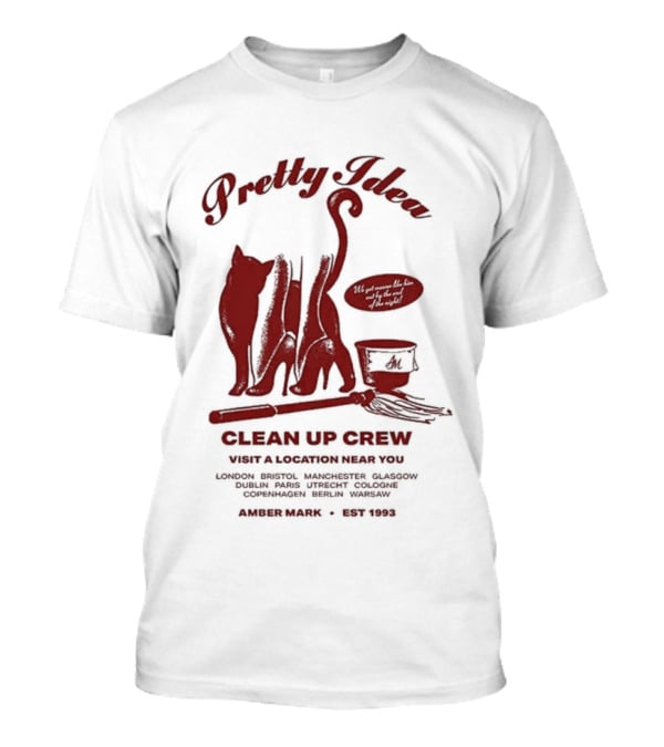 Pretty Idea Clean Up Crew Visit: Denver Columbus Annapolis Albuquerque 1973 T-Shirt