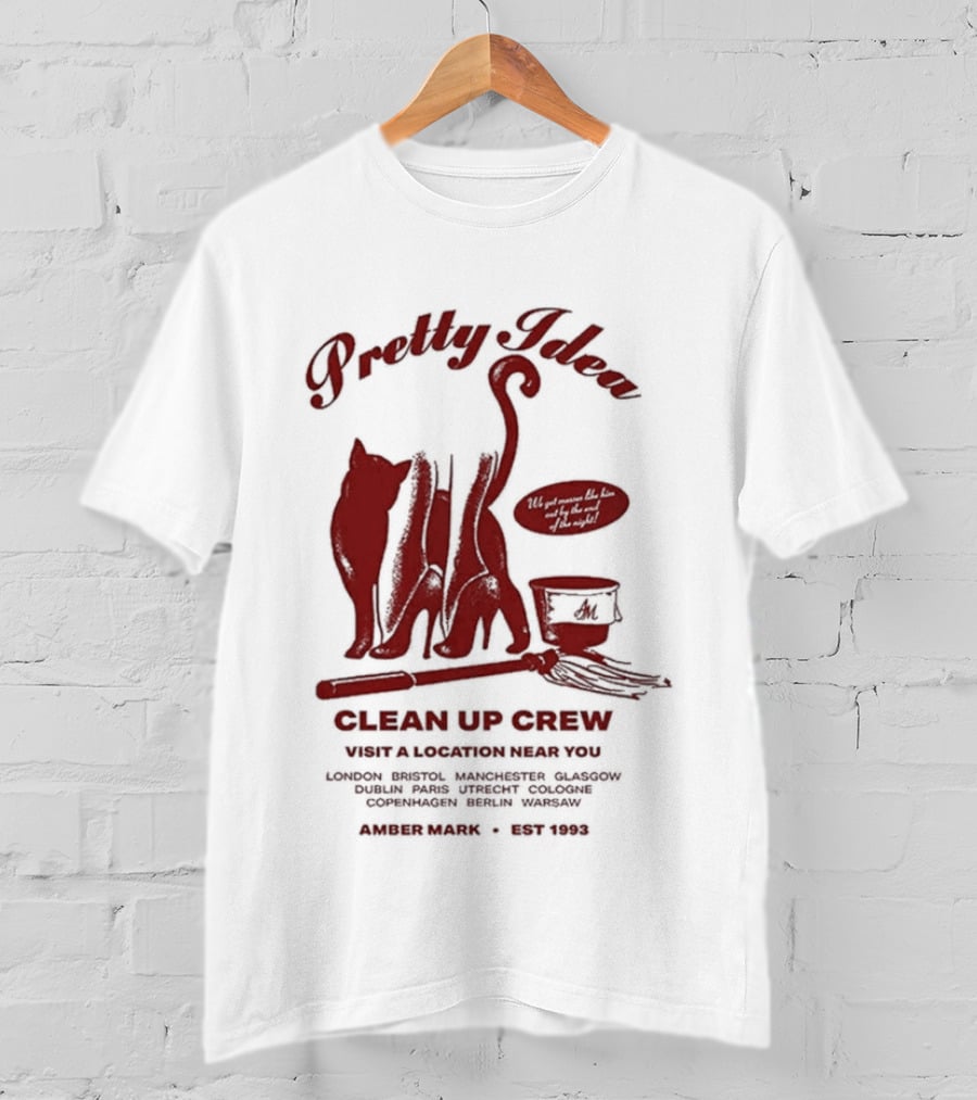 Pretty Idea Clean Up Crew Visit: Denver Columbus Annapolis Albuquerque 1973 T-Shirt