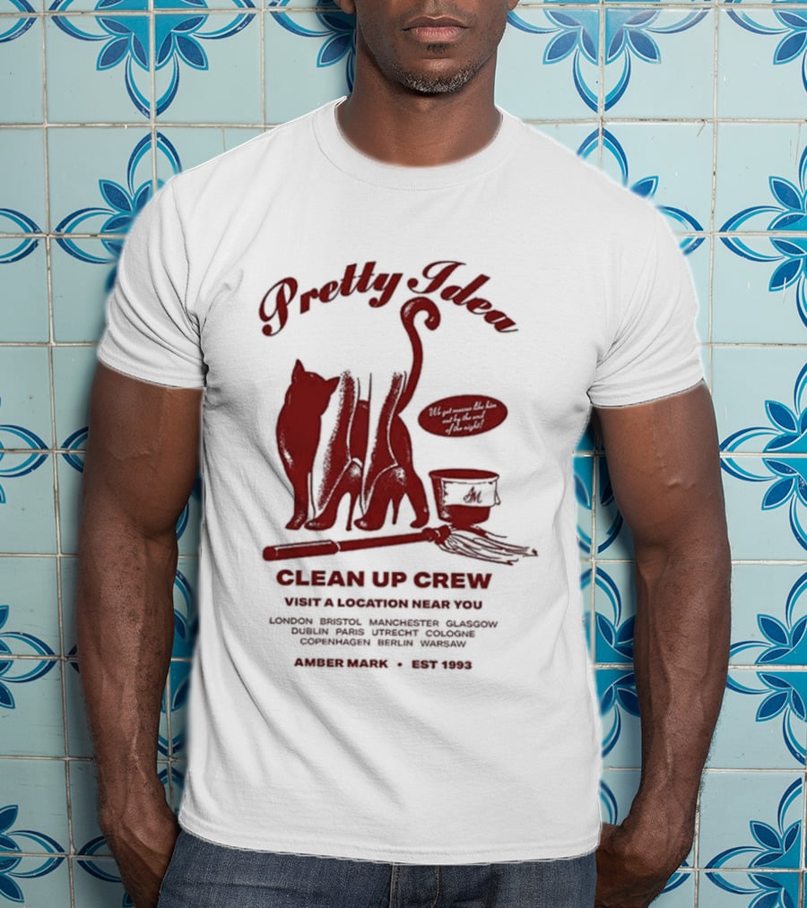 Pretty Idea Clean Up Crew Visit: Denver Columbus Annapolis Albuquerque 1973 T-Shirt