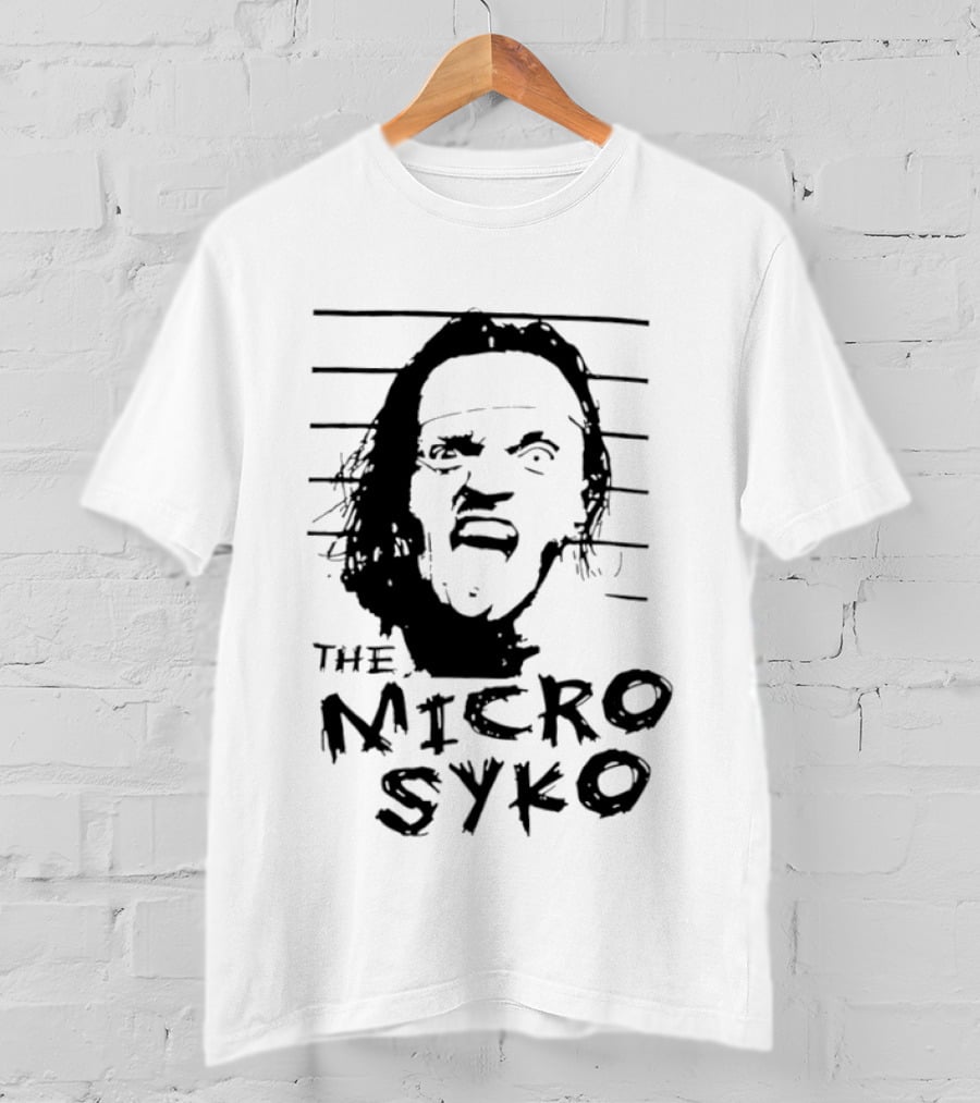 John Weena Wearing The Micro Syko Iconic Face T-Shirt