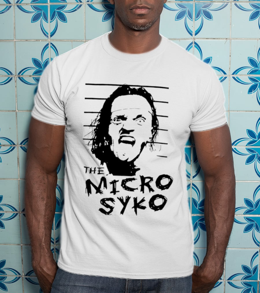 John Weena Wearing The Micro Syko Iconic Face T-Shirt