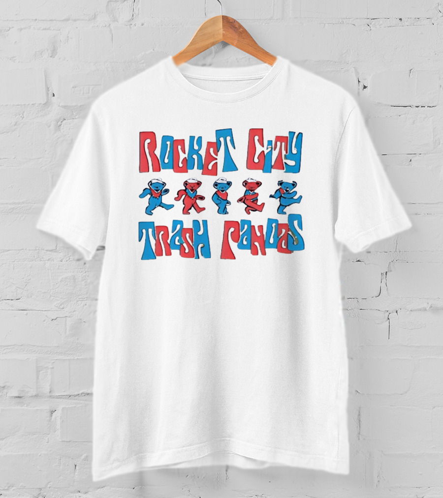 Rocket City Trash Pandas Grateful Dead Dancing Bears T-Shirt
