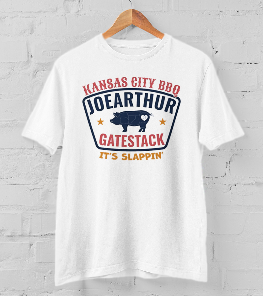 Kansas City BBQ Joearthur Gatestack It's Slappin' Pig T-Shirt