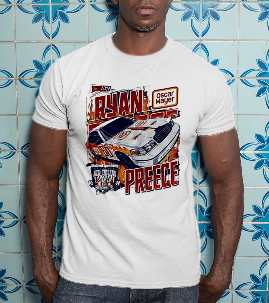Ryan Preece Oscar Mayer Racing Car Stafford Speedway New England 900 Bolts Nuts 60 T-Shirt
