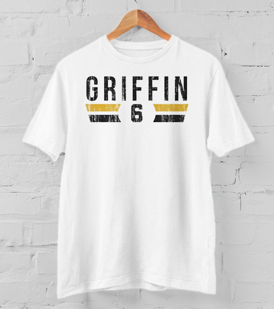 Griffin 6 Pittsburgh Pirates Player Name And Number T-Shirt