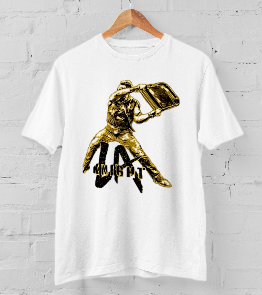 LA Knight Wrestling Iconic Folding Chair Action T-Shirt