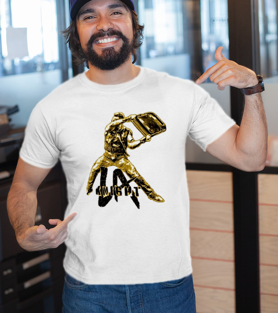 LA Knight Wrestling Iconic Folding Chair Action T-Shirt
