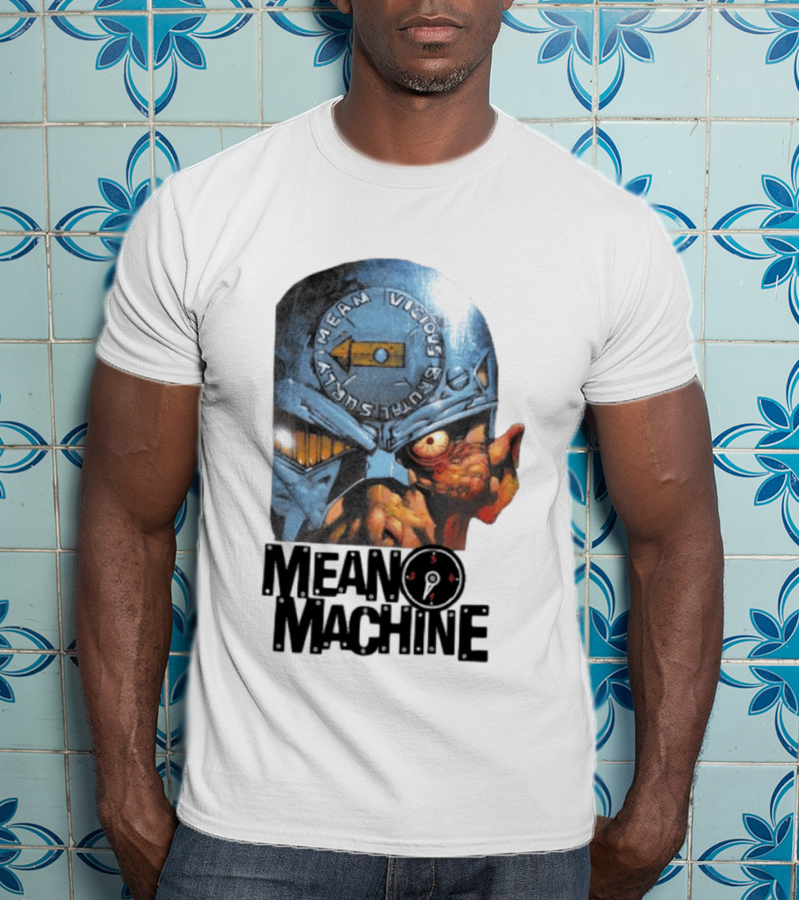 Mean Machine Mean Vicious Brutal Surly 2000 AD T-Shirt