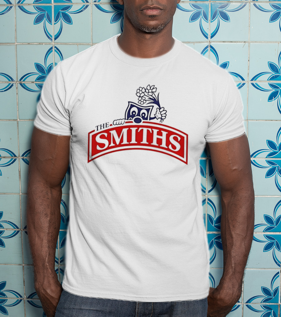 The Smiths Band Indie Rock Morrissey Sneaky Pete Peeking Lilac Daisies T-Shirt