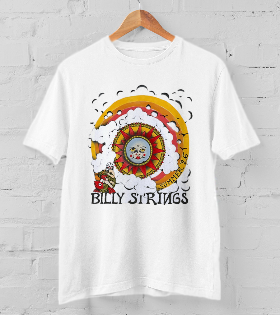 Billy Strings Sun Face Summer 2026 Tour T-Shirt