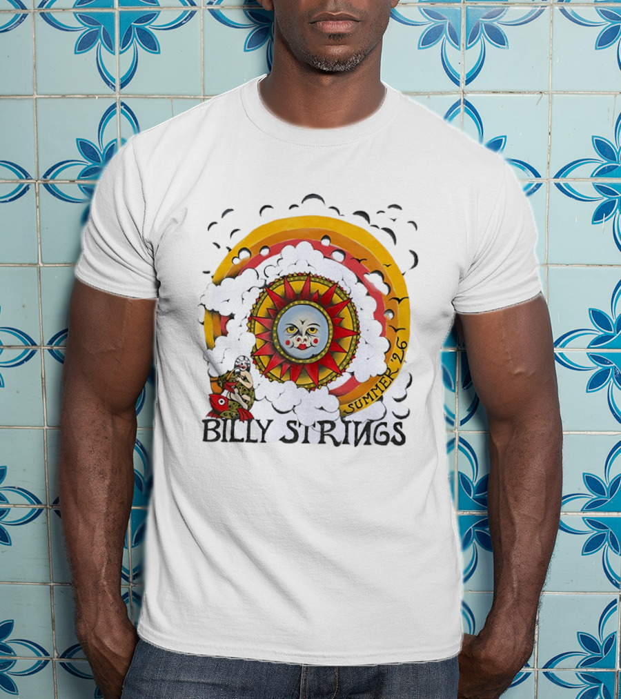 Billy Strings Sun Face Summer 2026 Tour T-Shirt
