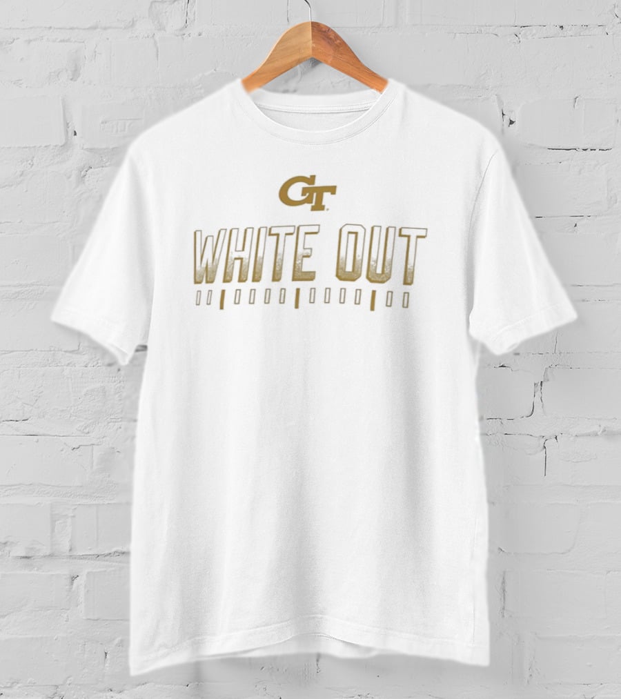 GT White Out Georgia Tech Yellow Jackets 2026 Football Season T-Shirt