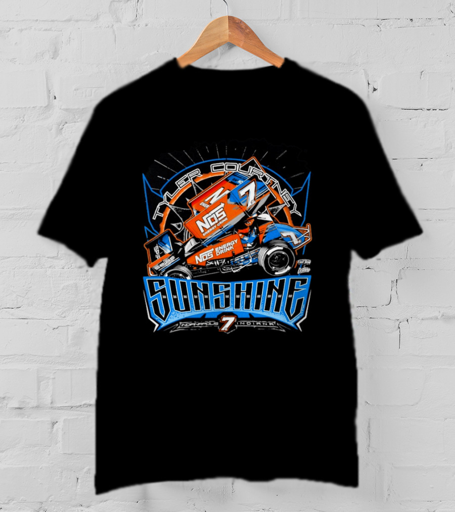 NOS Energy Drink Sprint Car Racing Tyler Courtney Sunshine Indianapolis Indiana T-Shirt