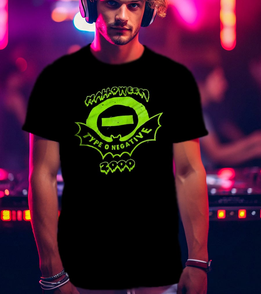 Halloween Type O Negative 2000 Gothic Metal Band T-Shirt