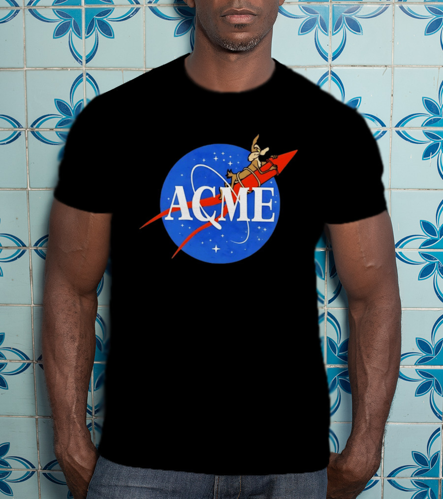 Wile E Coyote ACME Rocket NASA T-Shirt