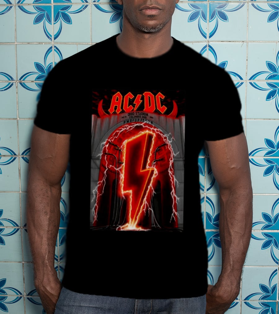 AC DC Ohio Stadium PWR UP Tour Columbus July 15 2026 T-Shirt