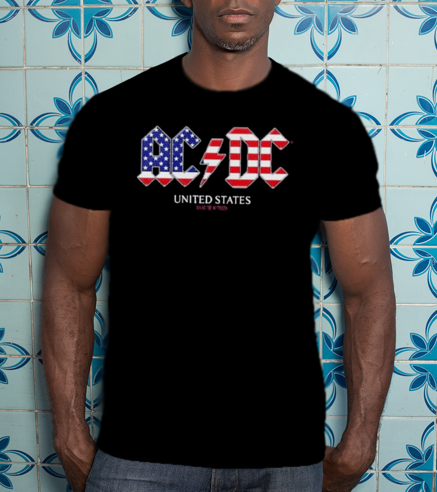 ACDC United States Tour 2026 American Flag T-Shirt