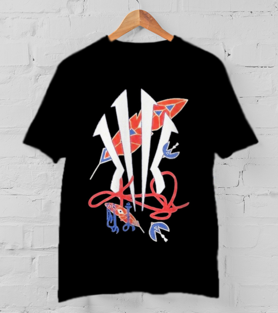 Anta X Kyrie Irving KAI Blue And Red Arrow Art Collaboration T-Shirt