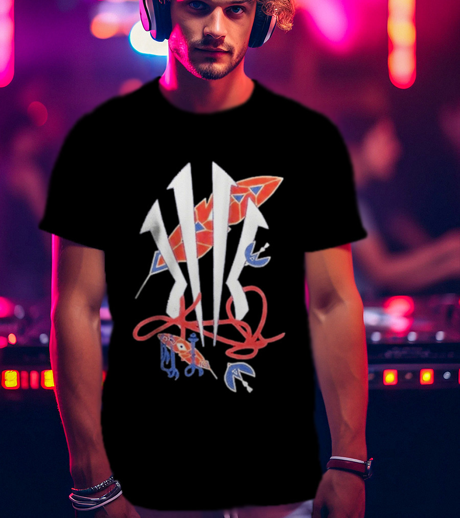 Anta X Kyrie Irving KAI Blue And Red Arrow Art Collaboration T-Shirt