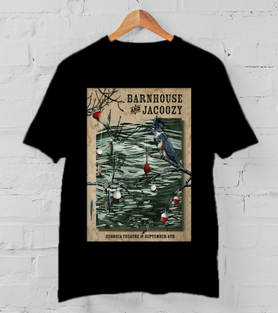 Barnhouse And Jacoozy Live At Georgia Theatre September 4th Kingfisher Fishing T-Shirt