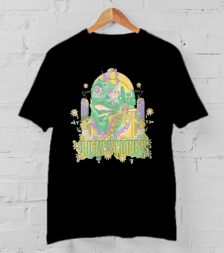 Billy Strings Summer 2026 Tour Cicada Rider Psychedelic Flower Mandala T-Shirt