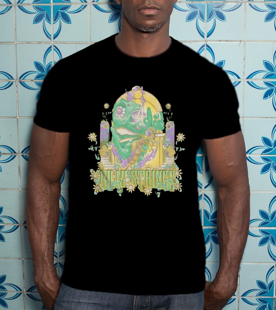 Billy Strings Summer 2026 Tour Cicada Rider Psychedelic Flower Mandala T-Shirt