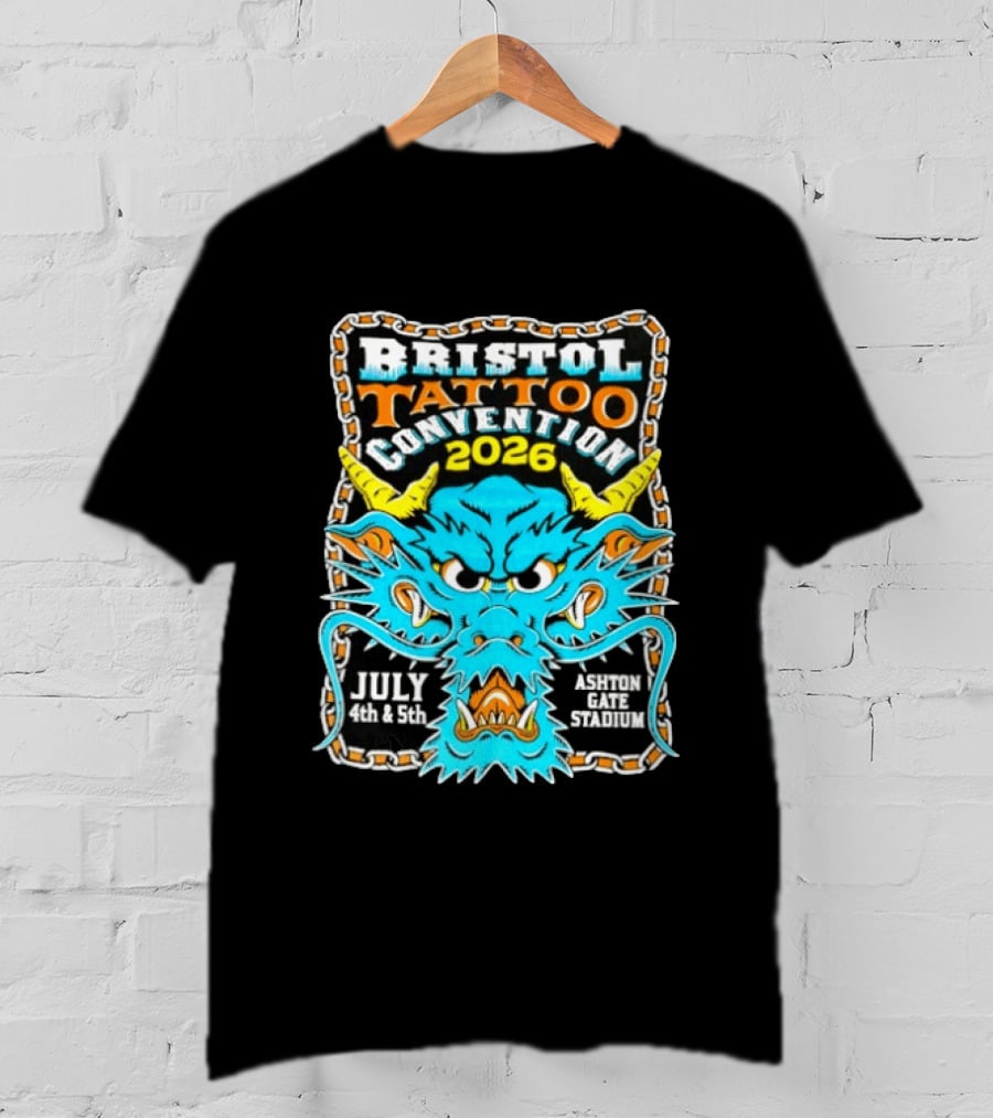 Bristol Tattoo Convention 2026 July 4th And 5th Ashton Gate Stadium Dragon T-Shirt