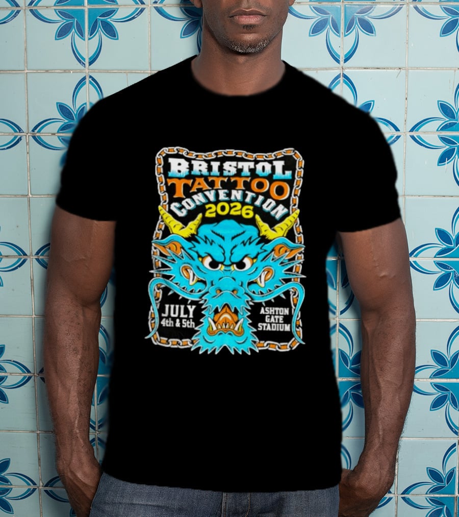 Bristol Tattoo Convention 2026 July 4th And 5th Ashton Gate Stadium Dragon T-Shirt