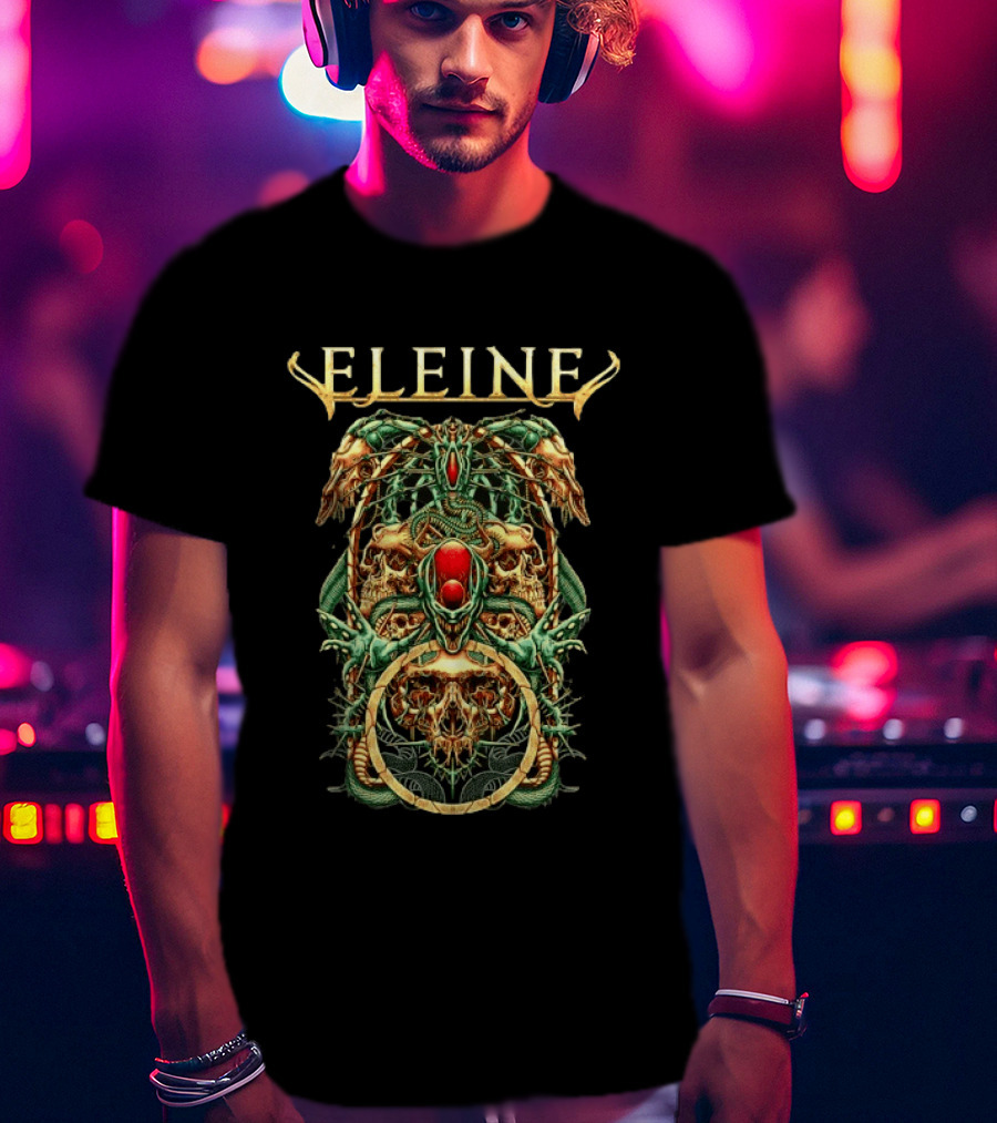 Eleine Symphonic Metal Band Skull And Serpent T-Shirt