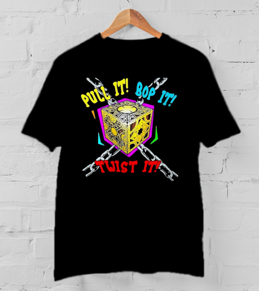 Lament Configuration Puzzle Box Pull It Bop It Twist It Chains Mashup T-Shirt
