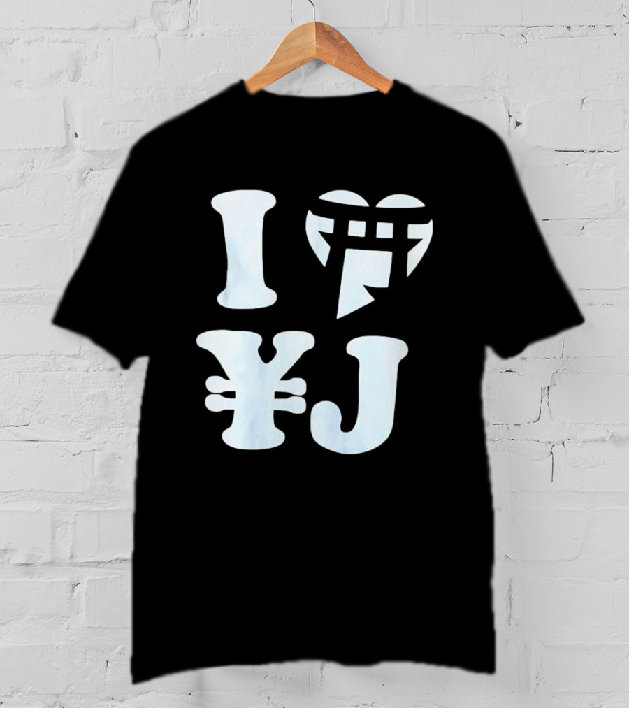 I Love Japan Yen Torii Gate Symbol Travel T-Shirt
