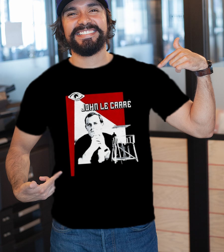 John Le Carré Spy Fiction Author Espionage Tower T-Shirt
