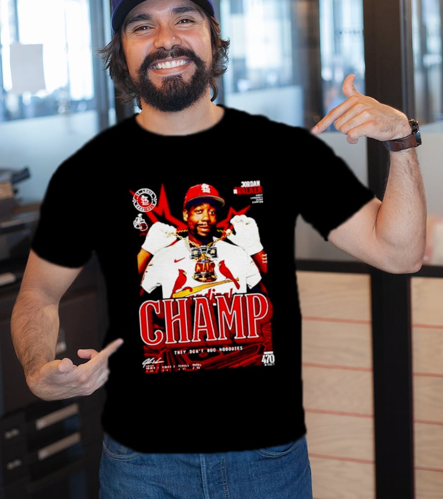 Jordan Walker St. Louis Cardinals Home Run Derby Champ They Don't Boo Nobodies T-Shirt