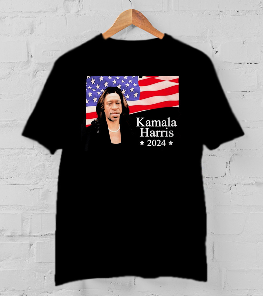 Kamala Harris 2024 Political Satire American Flag T-Shirt