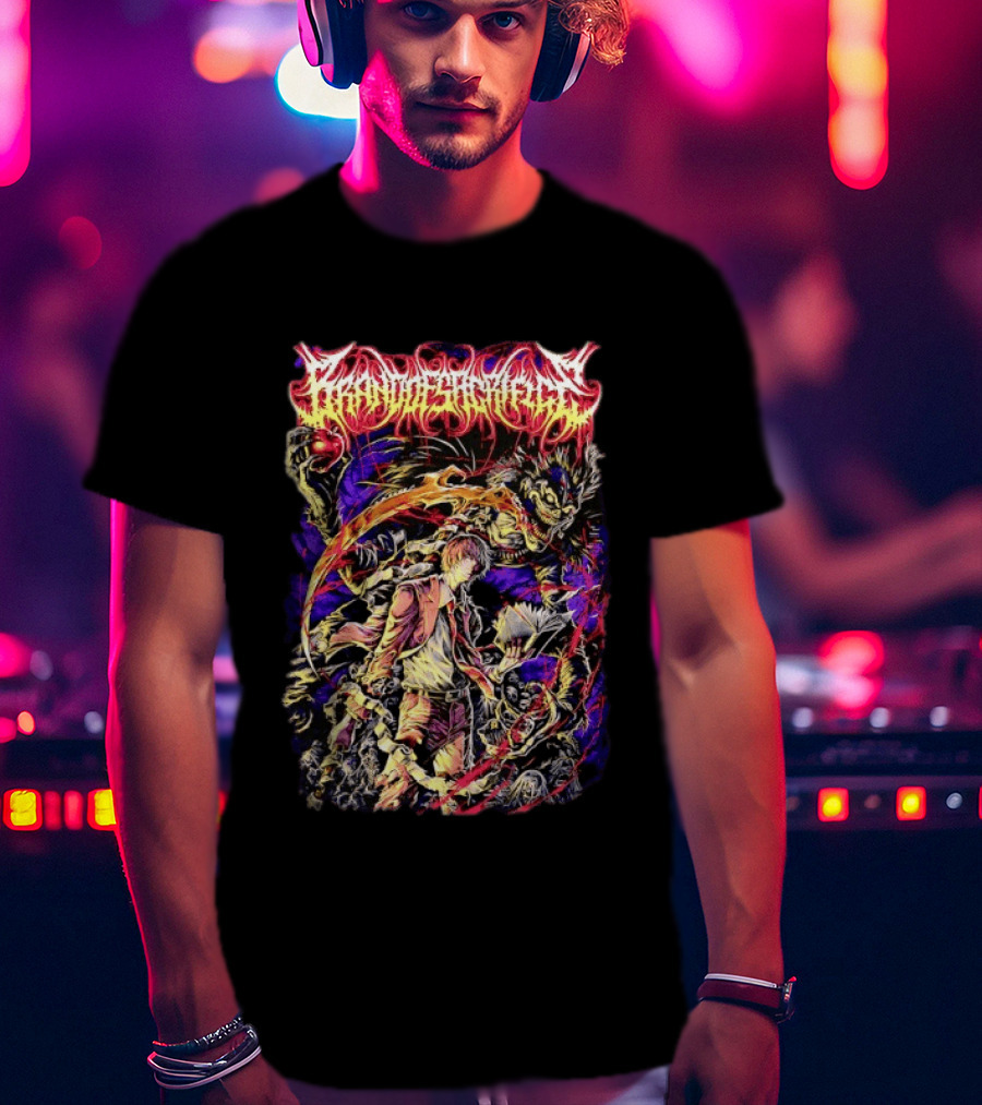 Loki Greenway Death Note Light Yagami Ryuk Heavy Metal Manga T-Shirt