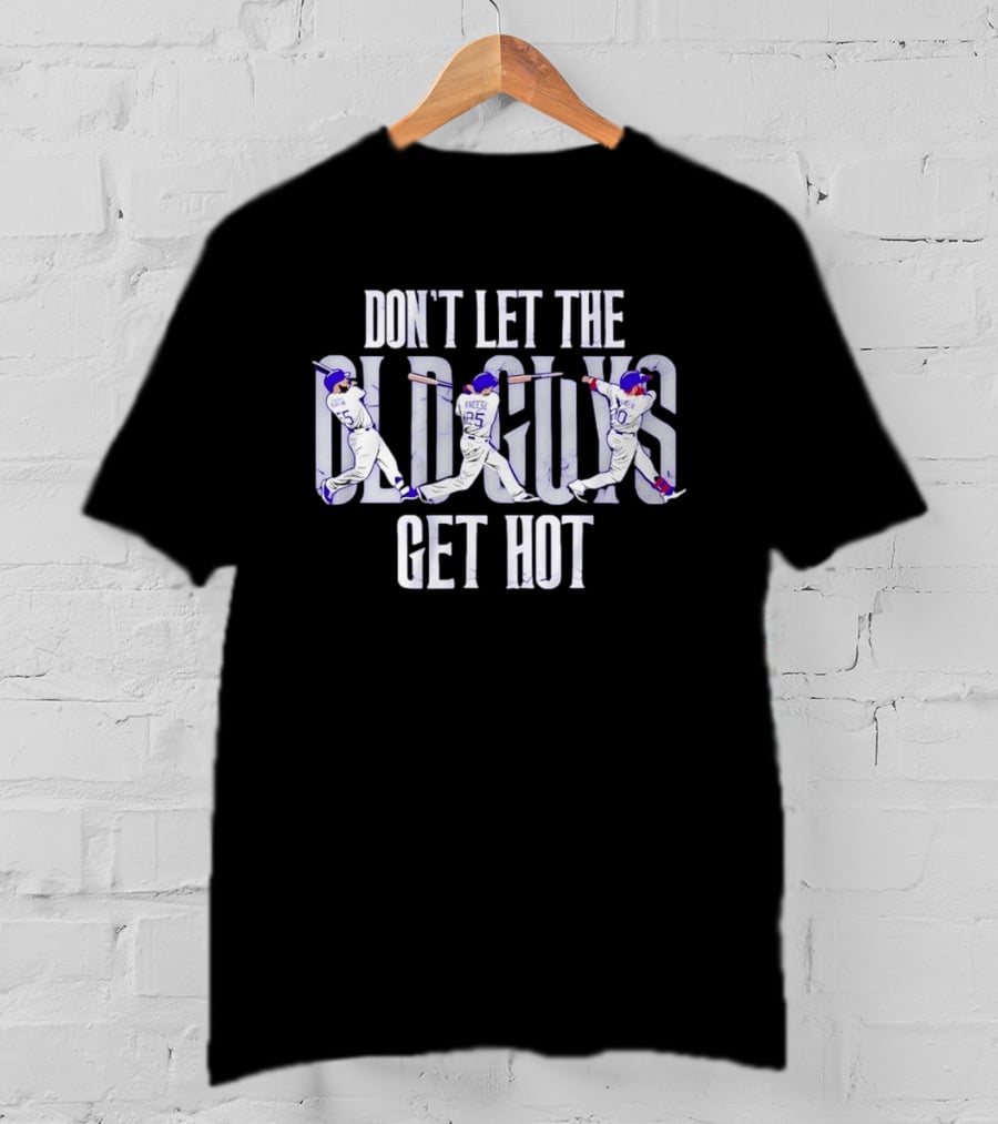 Los Angeles Dodgers David Freese Justin Turner Russell Martin Don't Let The Old Guys Get Hot T-Shirt