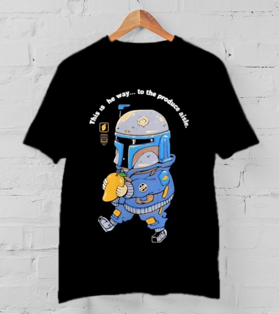This Is The Way To The Produce Aisle Mandalorian Mango T-Shirt