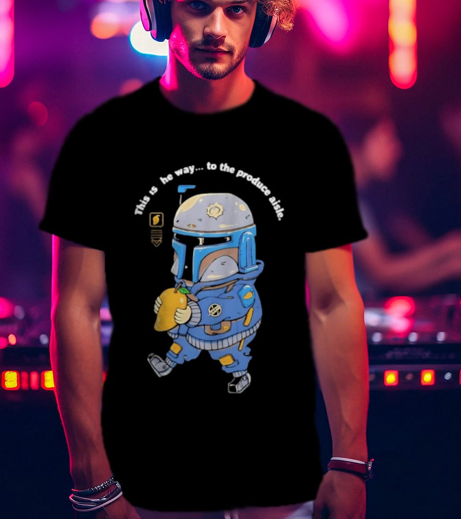 This Is The Way To The Produce Aisle Mandalorian Mango T-Shirt