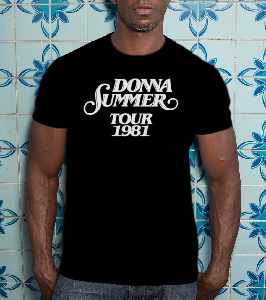 Maxx Morando Wearing Donna Summer Tour 1981 T-Shirt