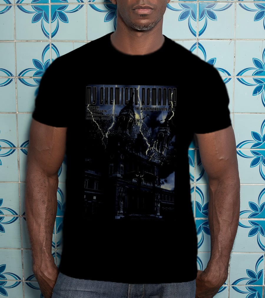 My Chemical Romance The Black Parade 2026 Tour Madrid Spain 18th July T-Shirt