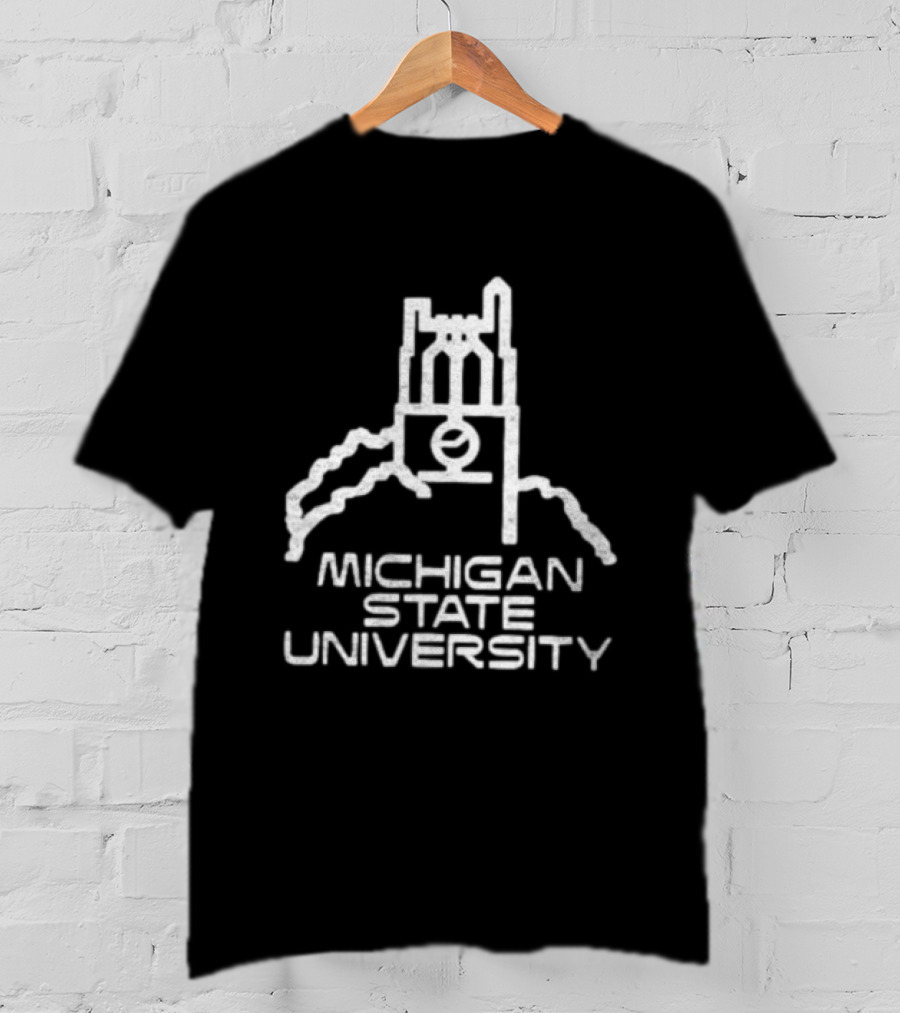 Michigan State University Distressed Beaumont Tower T-Shirt