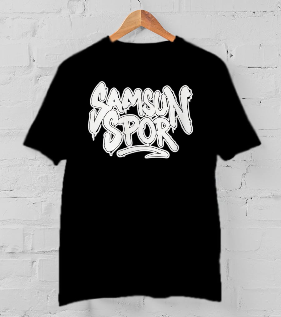 Samsunspor Graffiti Style Bold Lettering T-Shirt