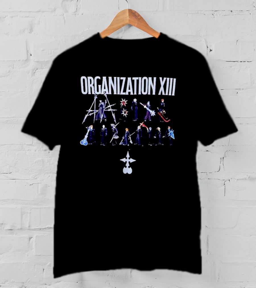 Organization XIII Kingdom Hearts Characters Display T-Shirt
