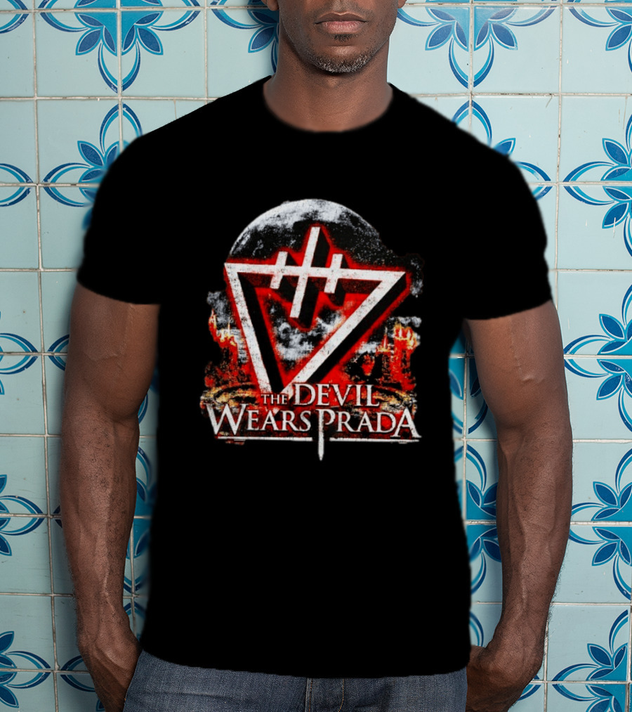 The Devil Wears Prada Metalcore Band Hardcore Triangular Symbol And Flames T-Shirt