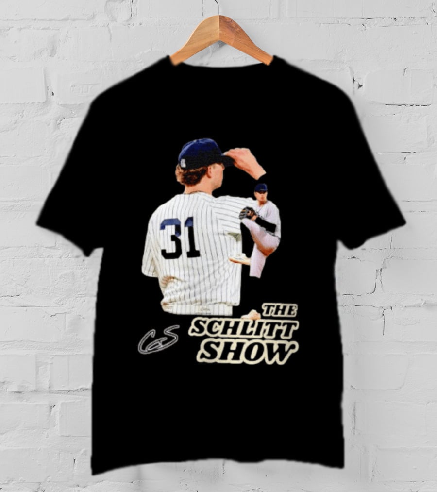 The Schlitt Show No 31 Baseball Player Jersey Pinstripes T-Shirt